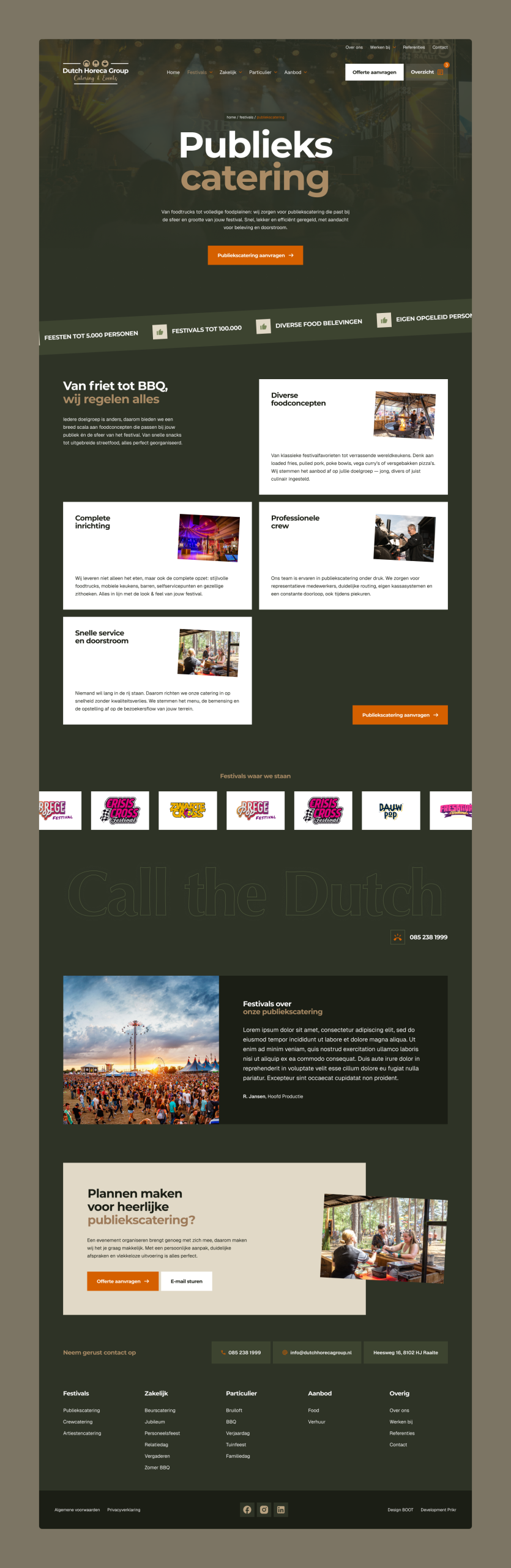 dutch horeca group nieuwe website